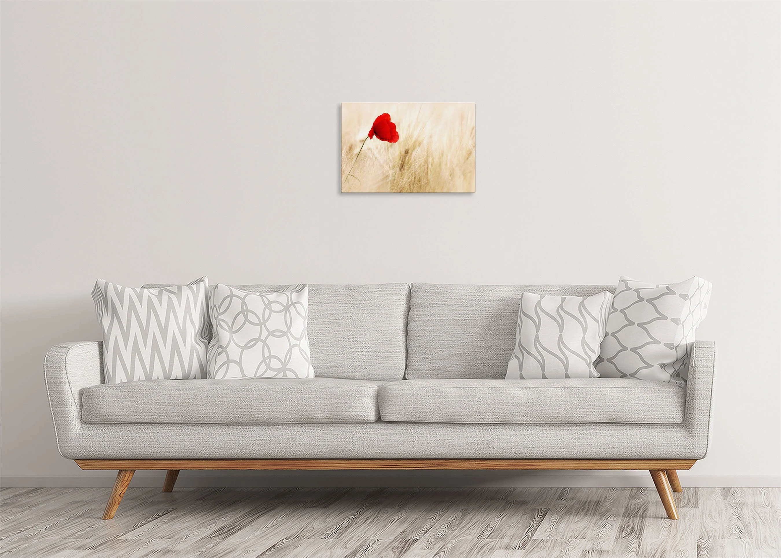 Red Poppy | Gallery Wrap Wall Canvas - Image 3